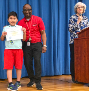 Joseph Aguilar honored for perfect score