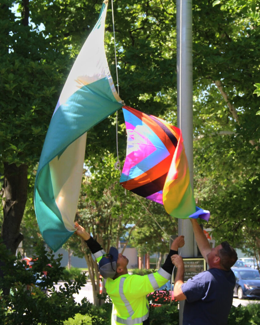 Greenbelt Raises Pride Flag At Municipal Building for June