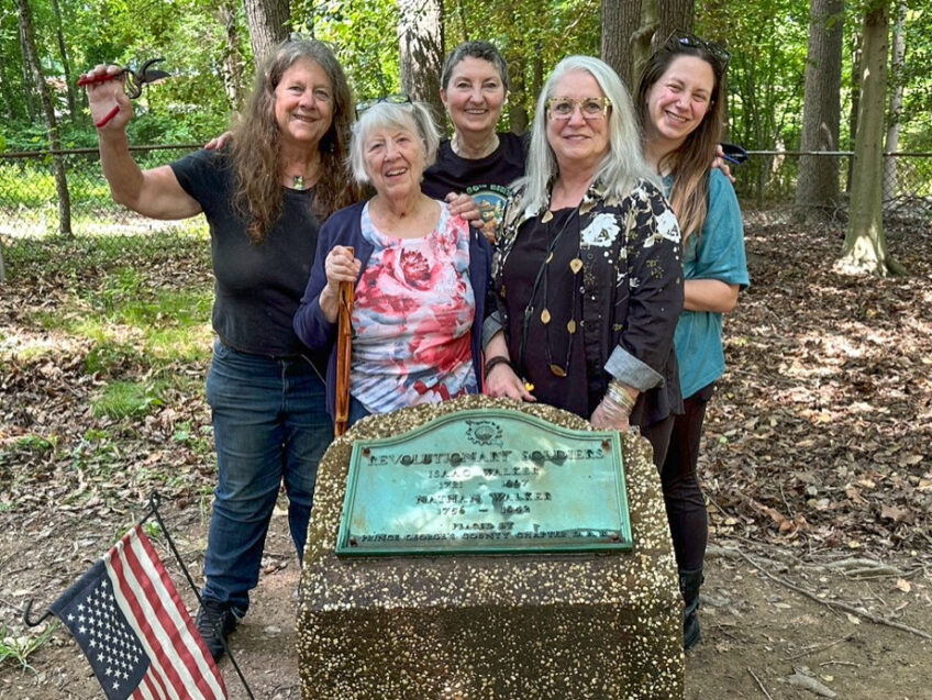 DAR Chapter Continues Cleanup Of Historic Walker Gravesite
