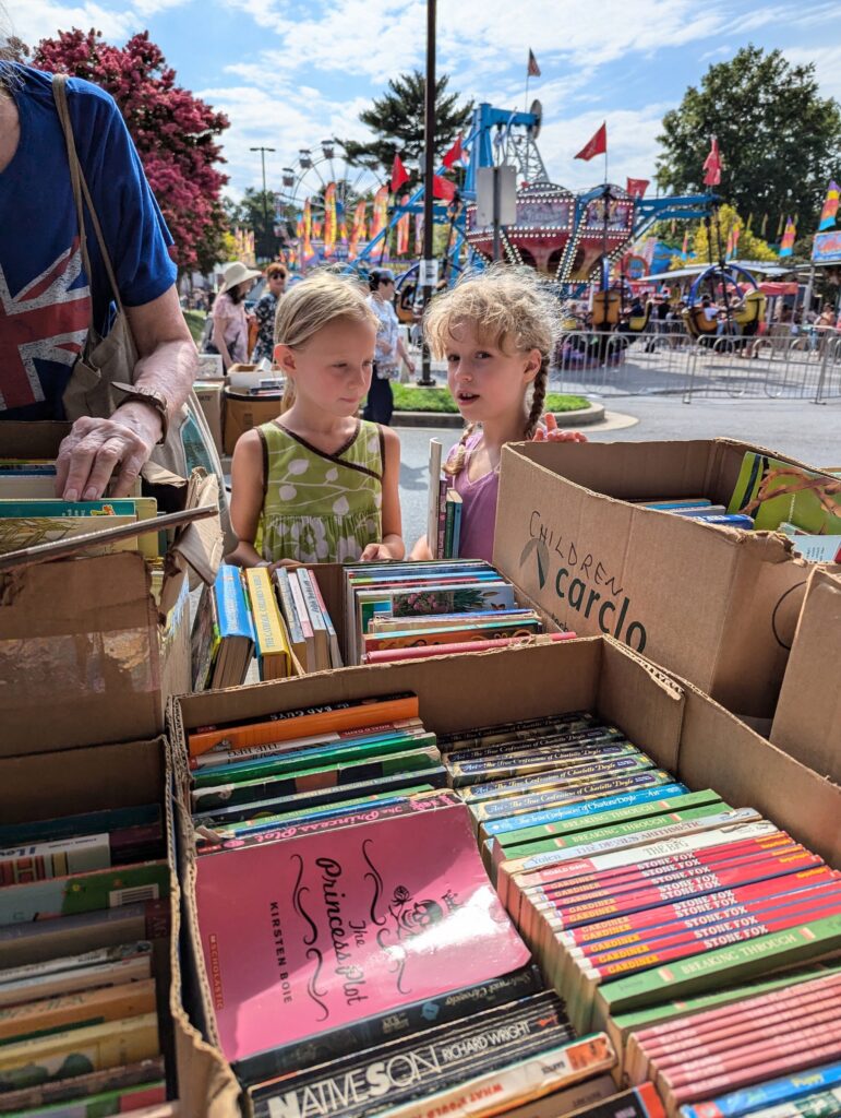 Browsers at PTA Book Sale